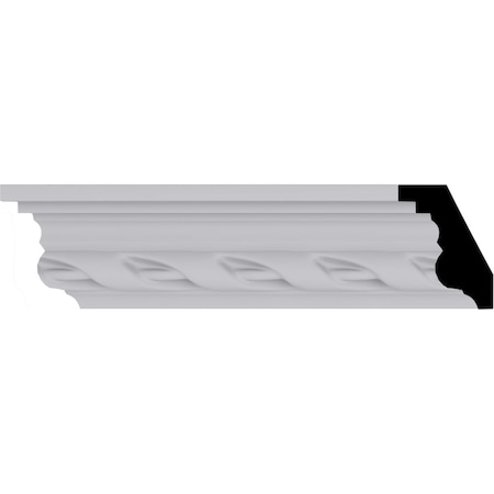Ekena Millwork 2 1/8"H x 1 5/8"P x 2 5/8"F x 94 1/2"L Valeriano Crown Moulding MLD02X01X02VA